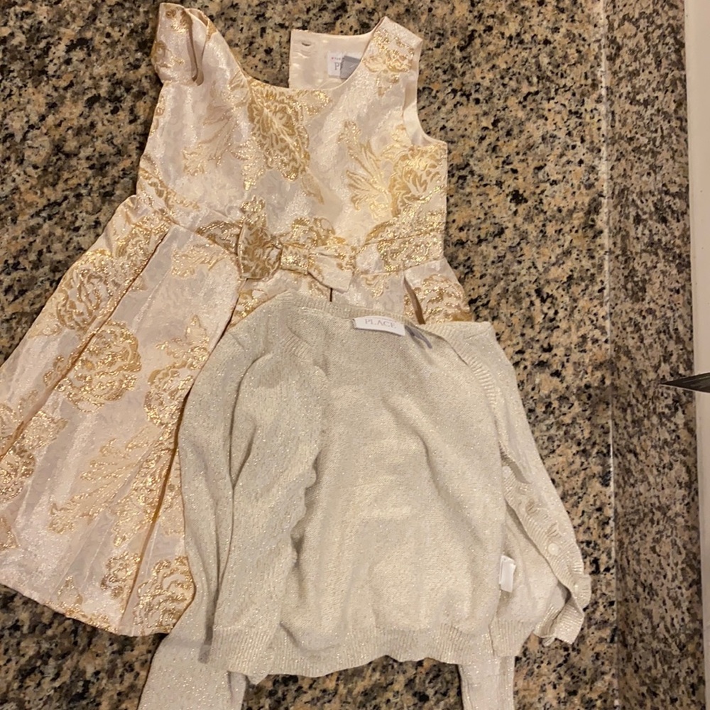 Children’s Place dress and sweater